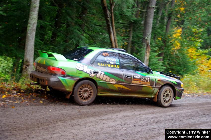 Carlos Neto / Fabio Costa Subaru 2.5RS on SS3, Bob Lake I.