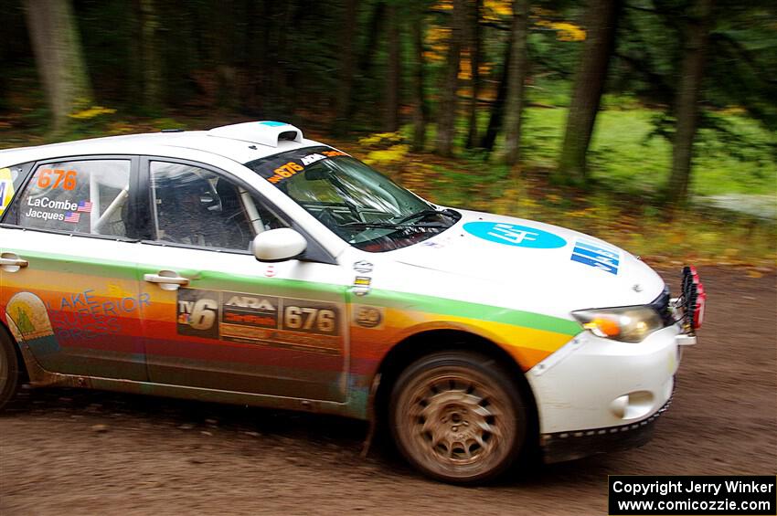 Sam Jacques / Trevor LaCombe Subaru Impreza on SS3, Bob Lake I.