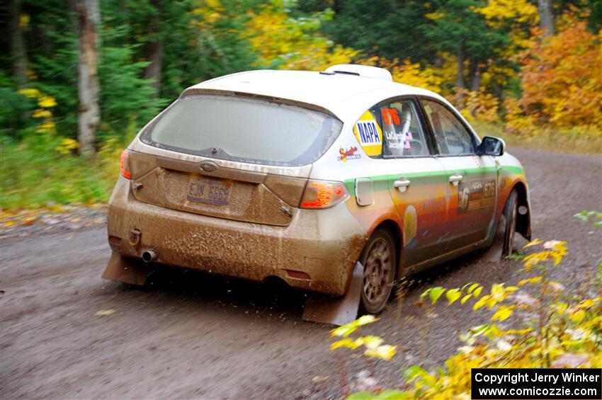 Sam Jacques / Trevor LaCombe Subaru Impreza on SS3, Bob Lake I.