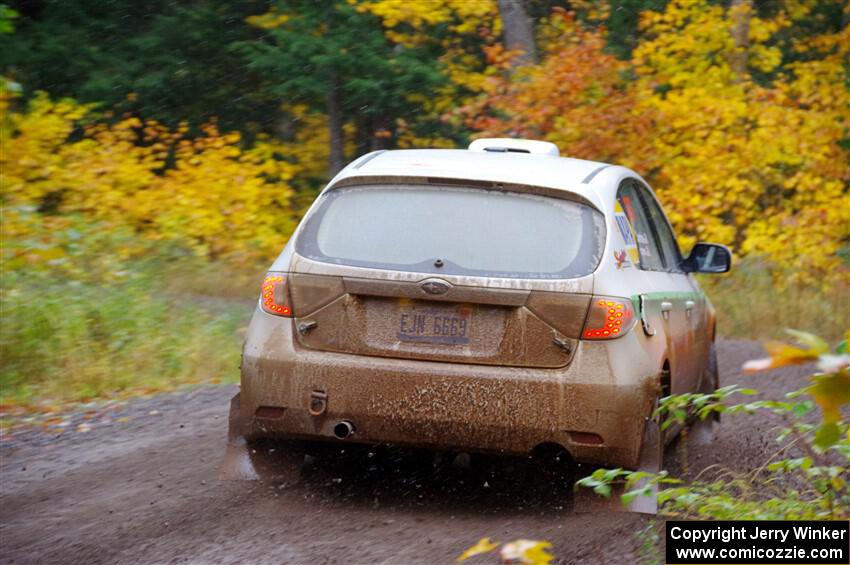 Sam Jacques / Trevor LaCombe Subaru Impreza on SS3, Bob Lake I.