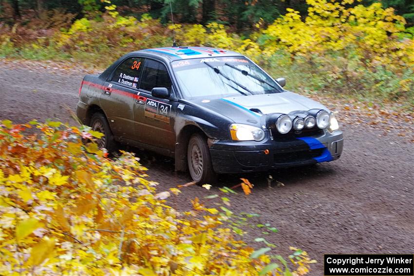 Andrew Dustman / Rachel Dustman Subaru Impreza on SS3, Bob Lake I.