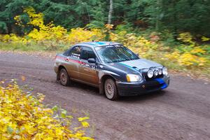 Andrew Dustman / Rachel Dustman Subaru Impreza on SS3, Bob Lake I.