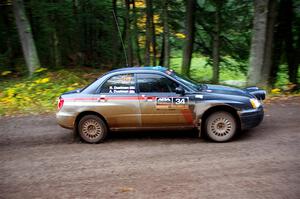 Andrew Dustman / Rachel Dustman Subaru Impreza on SS3, Bob Lake I.