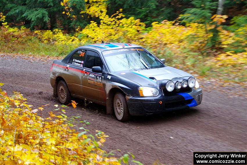 Andrew Dustman / Rachel Dustman Subaru Impreza on SS3, Bob Lake I.