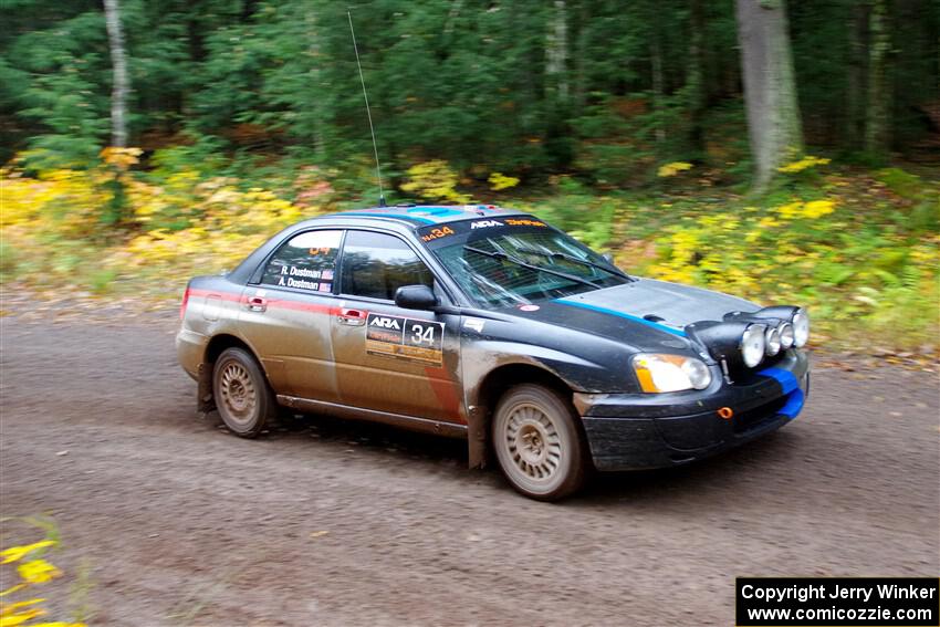 Andrew Dustman / Rachel Dustman Subaru Impreza on SS3, Bob Lake I.