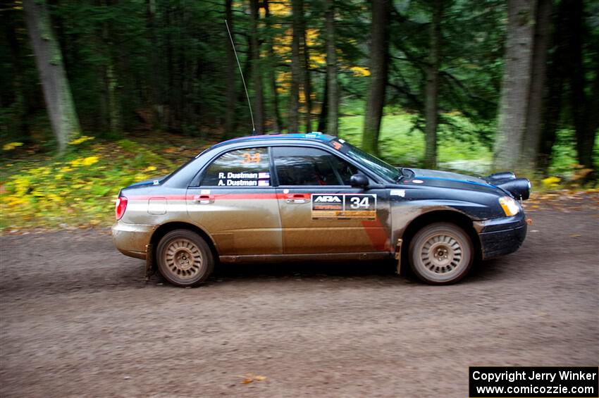 Andrew Dustman / Rachel Dustman Subaru Impreza on SS3, Bob Lake I.