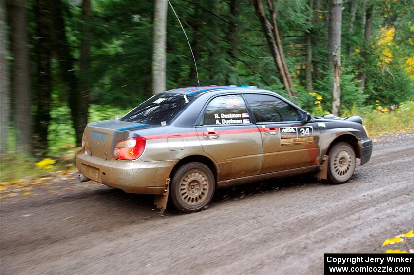 Andrew Dustman / Rachel Dustman Subaru Impreza on SS3, Bob Lake I.