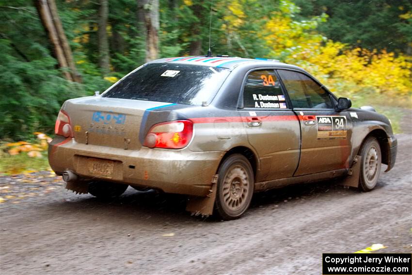 Andrew Dustman / Rachel Dustman Subaru Impreza on SS3, Bob Lake I.