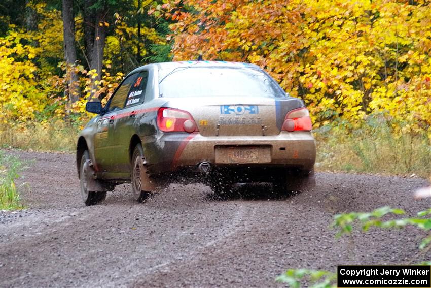 Andrew Dustman / Rachel Dustman Subaru Impreza on SS3, Bob Lake I.