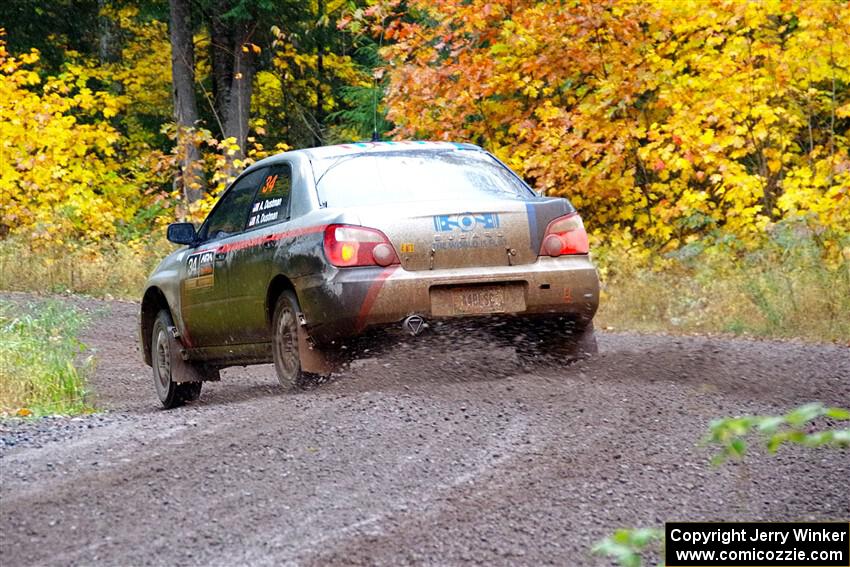 Andrew Dustman / Rachel Dustman Subaru Impreza on SS3, Bob Lake I.