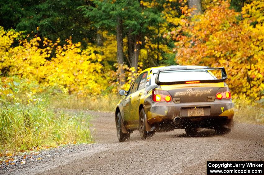 Colin Schulz / Jake Carlson Subaru WRX STi on SS3, Bob Lake I.