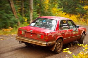 Levi Johnson / Griffin Johnson BMW 325e on SS3, Bob Lake I.