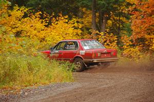 Levi Johnson / Griffin Johnson BMW 325e on SS3, Bob Lake I.