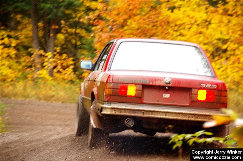 Levi Johnson / Griffin Johnson BMW 325e on SS3, Bob Lake I.