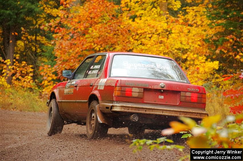 Levi Johnson / Griffin Johnson BMW 325e on SS3, Bob Lake I.