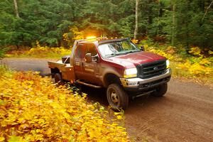 A Ford F-250 Super Duty pickup sweeps SS3, Bob Lake I.