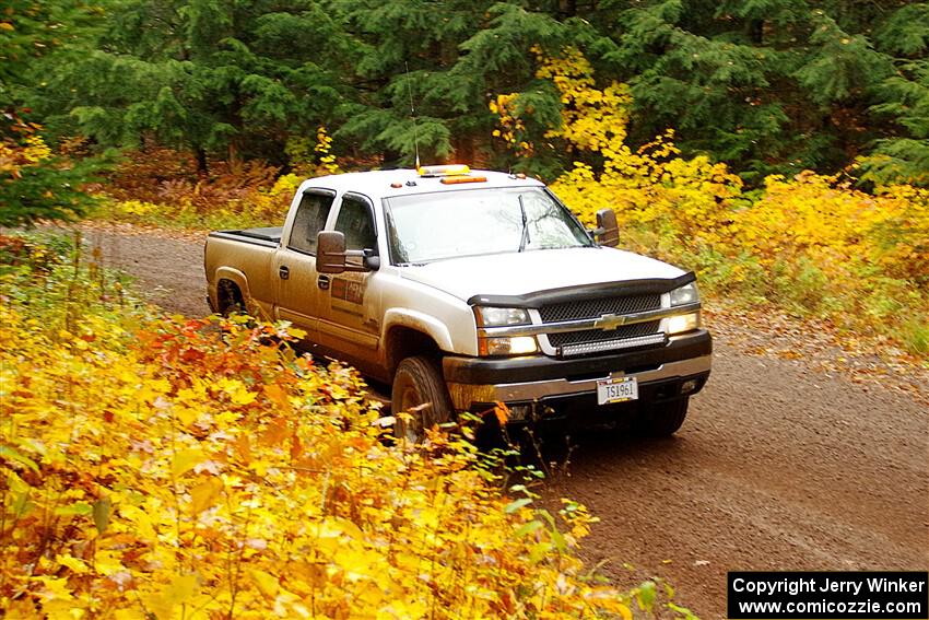 A Chevy Silverado pickup sweeps SS3, Bob Lake I.