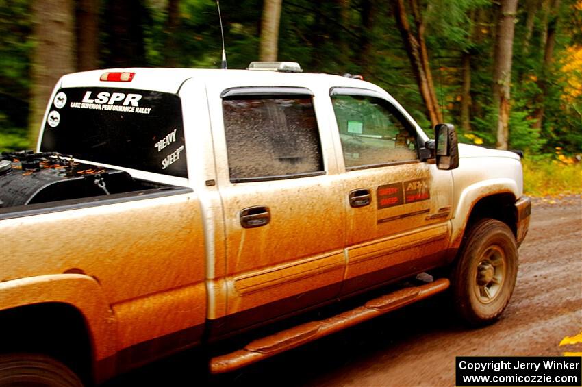 A Chevy Silverado pickup sweeps SS3, Bob Lake I.