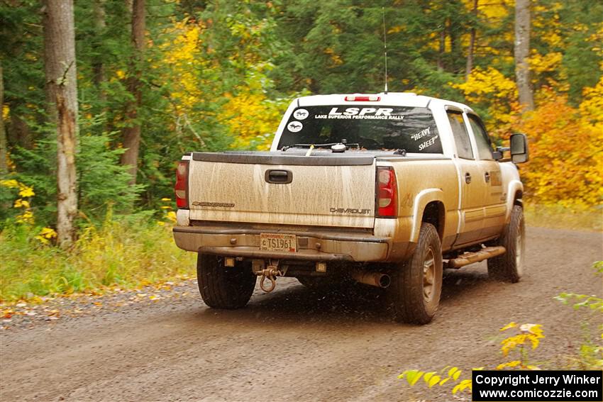 A Chevy Silverado pickup sweeps SS3, Bob Lake I.