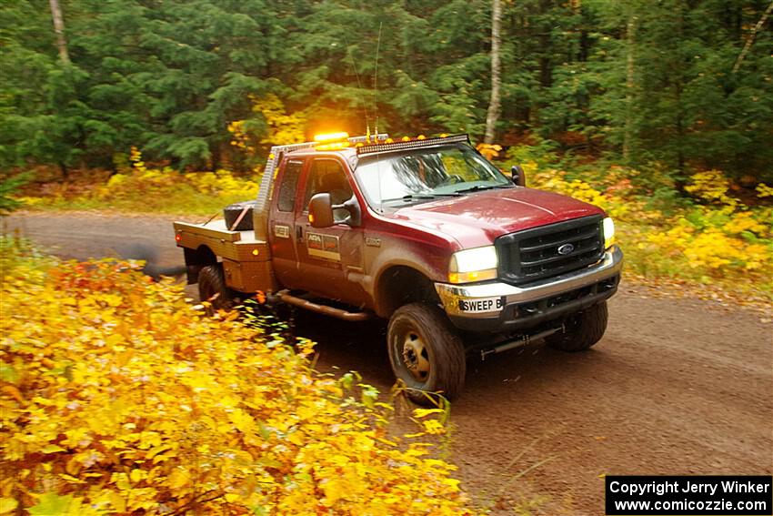 A Ford F-250 Super Duty pickup sweeps SS3, Bob Lake I.