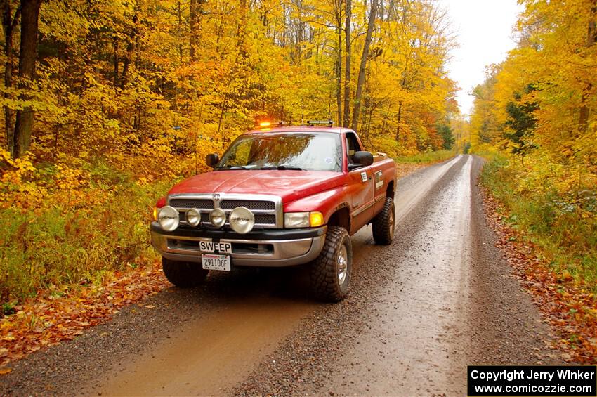 A Dodge Ram 1500 pickup sweeps SS3, Bob Lake I.