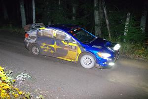 Travis Pastrana / Rhianon Gelsomino Subaru WRX STi on SS7, Bob Lake II.