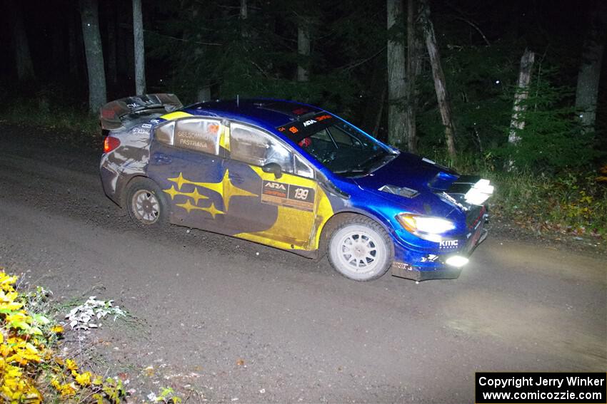 Travis Pastrana / Rhianon Gelsomino Subaru WRX STi on SS7, Bob Lake II.