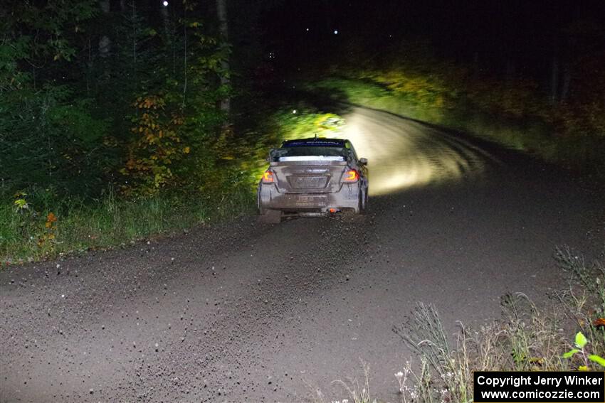 Travis Pastrana / Rhianon Gelsomino Subaru WRX STi on SS7, Bob Lake II.