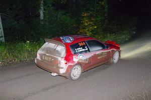 Vivian Campbell / Michael Hordijk Honda Civic on SS7, Bob Lake II.