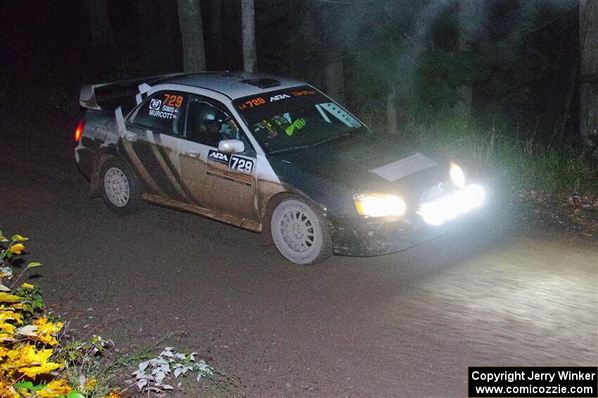 Dylan Murcott / Andrew Sims Subaru WRX STi on SS7, Bob Lake II.