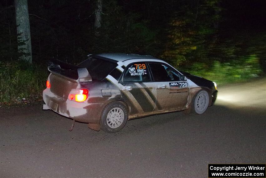 Dylan Murcott / Andrew Sims Subaru WRX STi on SS7, Bob Lake II.