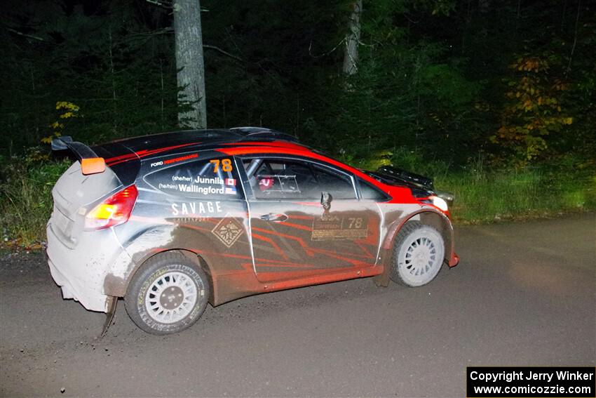 Dave Wallingford / Leanne Junnila Ford Fiesta R5 on SS7, Bob Lake II.