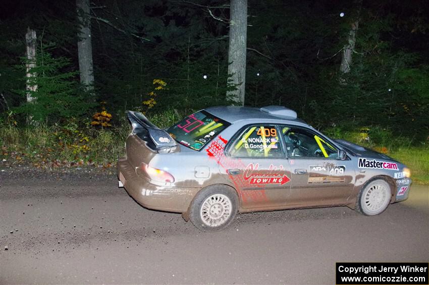 Dylan Gondyke / Sara Nonack Subaru Impreza on SS7, Bob Lake II.