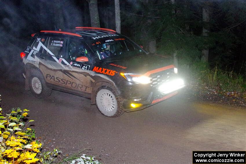 Chris Sladek / John Sharps Honda Passport on SS7, Bob Lake II.