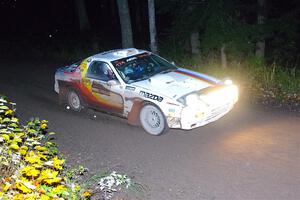 Kevin Schmidt / Kyle Roberts Mazda RX-7 on SS7, Bob Lake II.