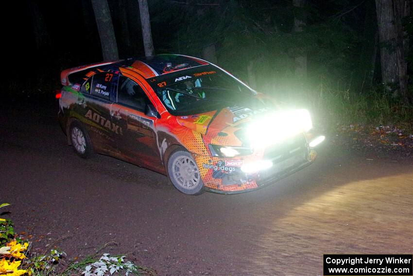 Sumit Panjabi / Stephen Kurey Mitsubishi Lancer Evo X on SS7, Bob Lake II.