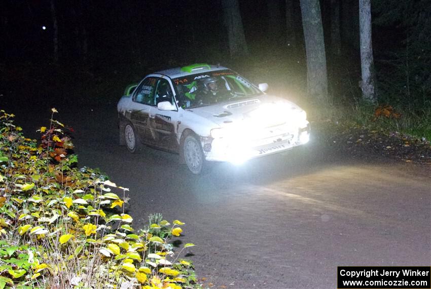 Jordon Haberer / Drew Staples Subaru Impreza on SS7, Bob Lake II.