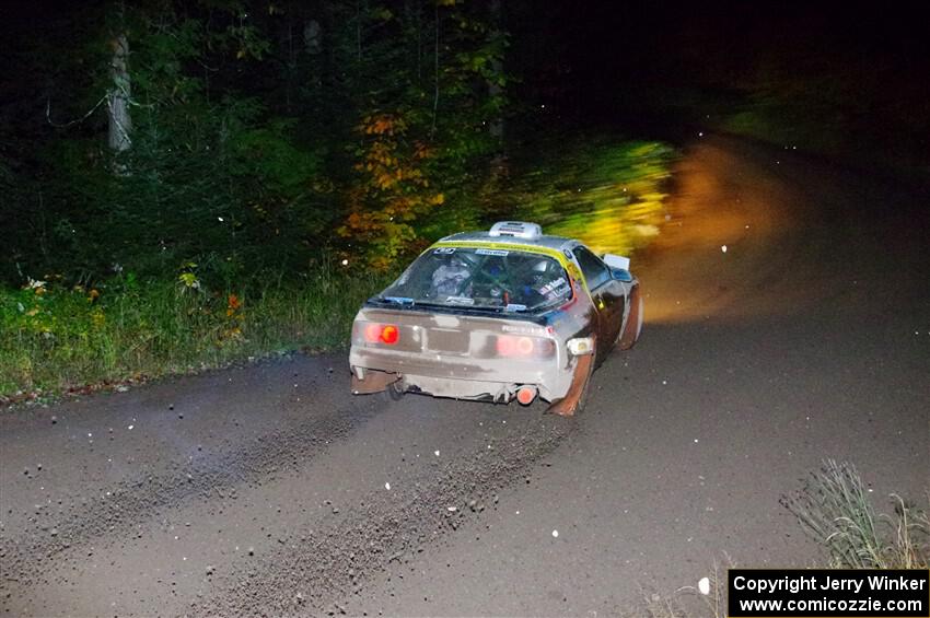 Kevin Schmidt / Kyle Roberts Mazda RX-7 on SS7, Bob Lake II.