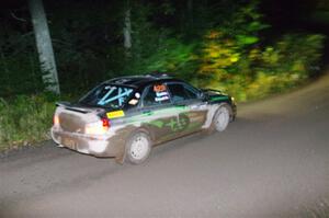 Scott Crouch / Ryan Scott Subaru WRX on SS7, Bob Lake II.