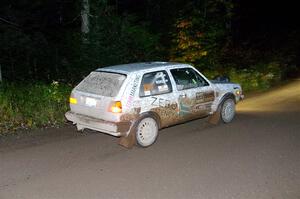 Mark Rokus / Tabitha Lohr VW GTI on SS7, Bob Lake II.