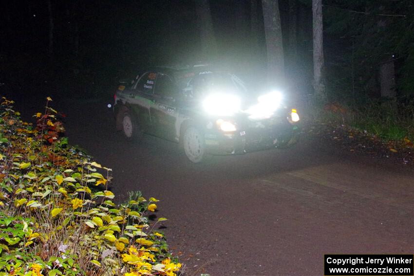 Scott Crouch / Ryan Scott Subaru WRX on SS7, Bob Lake II.