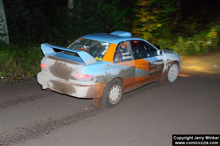 Tyler Matalas / Dustin Sharkozy Subaru Impreza LX on SS7, Bob Lake II.