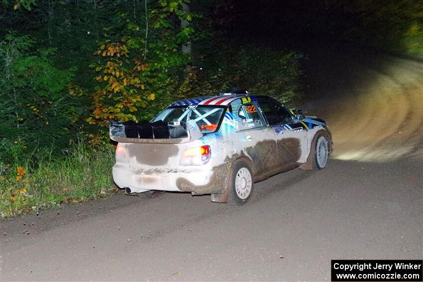 Matt James / Jackie James Subaru Impreza on SS7, Bob Lake II.