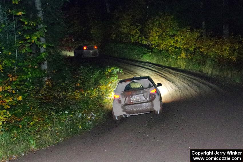 Matt Hoffman / Matt Pionk Chevy Sonic RS chases Drake Willis / Forrest Wilde Ford Focus on SS7, Bob Lake II.