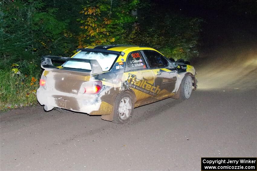 Colin Schulz / Jake Carlson Subaru WRX STi on SS7, Bob Lake II.