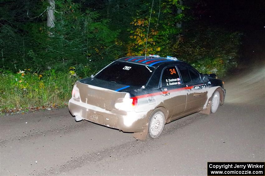 Andrew Dustman / Rachel Dustman Subaru Impreza on SS7, Bob Lake II.