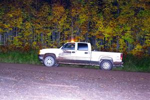 A Chevy Silverado pickup sweeps SS7, Bob Lake II.