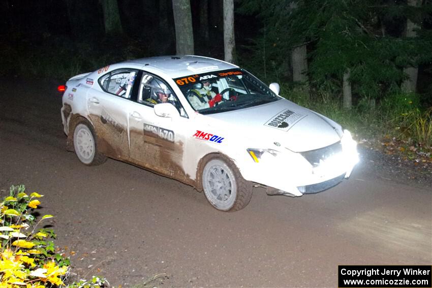 Michael Eckstein / Zach Pfeil Lexus IS250 on SS7, Bob Lake II.