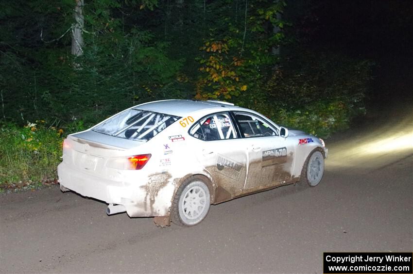 Michael Eckstein / Zach Pfeil Lexus IS250 on SS7, Bob Lake II.