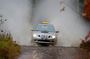 The '0' car, a SAAB 9-2X, on SS9, Nestoria-Herman.